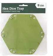 Let's Play Games Hex Dice Tray 6" (Green)