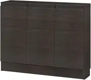IWATSUKI MIO-7067SHDB Storage Shelf with Door, Dark Brown, Width 17.7-47.2 inches (45-120 cm), Depth 7.7 inches (19.4 cm), Height 27.6 inches (70 cm), Slim, with Cut Baseboard