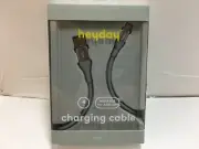 heyday 4' Micro-USB to USB-A Round Cable - Cool Gray/Silver