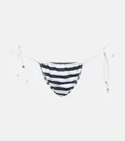 [Bananhot] Bananhot Bell striped bikini bottoms AU 8 black