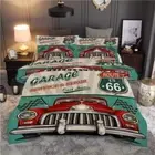 Red Vehicle Tiger 3D Printing Duvet Quilt Doona Covers Pillow Case Bedding Sets