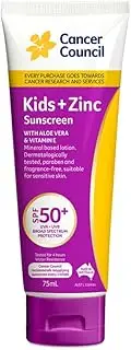 Cancer Council Kid's + Zinc SPF50+ Sunscreen 75 ml