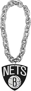 Brooklyn Nets Fan Chain, Silver, Plastic, No Gemstone