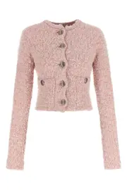 BALENCIAGA Cropped Tweed Cardigan