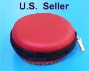 Red Headset Case for Motorola Plantronics Blueant Samsung Jawbone Sony Nokia