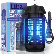 LiBa Electric Bug Zapper, Outdoor & Indoor Insect Killer with Switch – 4000V Pow
