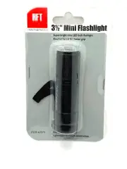 Harbor Freight 3 1/2" LED Mini Flashlight Super Bright in Black
