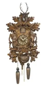 Quartz Cuckoo Clock Hunting clock, with music TU 361 QM NEW