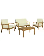 Progressive Furniture 4 Piece Outdoor Seating Set