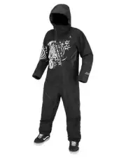 Volcom Jamie Lynn Gore-Tex Men's Ski Suit Snow Overall Jumpsuit Black - Medium