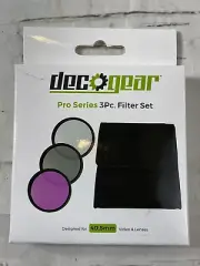 DEC GEAR 3-Piece Filter Set 40.5mm + Protective Pouch (UV, CPL & FLD Filters)