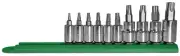 16016 Tamper-proof Torx Plus Socket Bit Set, Chrome Plated, 10-Piece