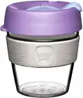 Keepcup Original, Lightweight and Clear Plastic Reusable Coffee Cup with Splashp