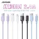 JOYROOM 幻彩系列 USB-A to Lightning 2.4A 智能快充傳輸線-1.2m(耐拉扯/高速傳輸)