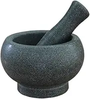 Traditional Grind, Bluestone Garlic Pounder Household Garlic Press Kitchen Grinder Pestle Set Medicine Grinder Masher