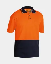 Bisley Hi Vis Short Sleeve Polo Shirt