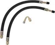 X AUTOHAUX 1 Set 45 Degree Copper Tire Valve Extension with Durable Plastic 300mm Tyre Valve Stem Extender for Car Motorcycle RV Truck Bike