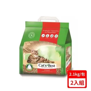 德國凱優Cat′s Best-經典凝結木屑砂(紅標凝結型) 2.1kg X(2入組)