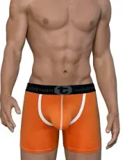 WildmanT Modal Big Boy Pouch 5" Inseam Boxer Brief Orange