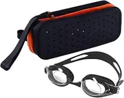 Gungtj Case for Swimming Goggles - Soft Silicone Swim Goggles Protective Case - Large Capacity Water Sport Earplugs Organizer with Lanyard for Diving, Snorkeling, Scuba
