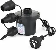 Electric Air Pump for Inflatables + 3 Nozzles, Inflator/Deflator Pumps Portable Quick-Fill, Ideal for Air Mattress Balloon Pump Swimming Rings Inflatable Boat Pool Floats Raft Sofa Kayak