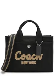 Coach Cargo Logo-embroidered Canvas Tote - Black ONE SIZE