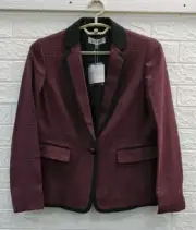New Kasper Holly Iconic Stretch Crepe One Button Jacket Blazer Size 6