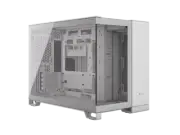CORSAIR 2500X Micro ATX Dual Chamber PC Case –White – Tempered Glass Front Panel