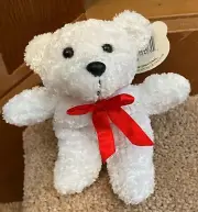 new with tags white small teddy bear