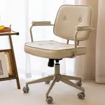 韓國IG 餅乾椅 奶油學習椅子 書桌椅 家用卧室久坐舒適靠背座椅 升降轉椅 辦公電腦椅 餅乾系電腦椅 復古拉釦電腦椅