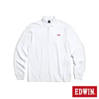 在飛比找蝦皮商城優惠-EDWIN 小LOGO薄長袖POLO衫(白色)-男款