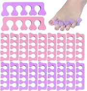 WUSJCOF Pack of 20 Foam Toe Separators, Soft Foam Finger Dividers, Toe Separator, Finger Divider, Spacer, Pedicure Manicure Tool, Sponge Toe Separator for Nail Polish, Nail Art