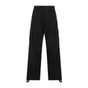 [Off White] Off White-Black Cargo Pant-Uomo 46 IT
