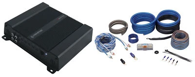 Memphis Audio SE2000.1V2 570 Watt RMS 1-Ohm Car Stereo Mono Amplifier+Amp Kit