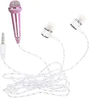 Abaodam Miniature Microphone for Phone Portable Vocal Recording Microphone Lightweight Easy to Use Durable Design for Singing Voice Capture Anytime Anywhere