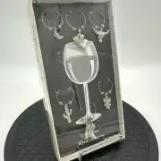 Top Shelf Set 6 Wine Glass Charms Mexico Western Theme