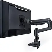 Elecom DPA-SL07BK Monitor Arm, Supports 17-49 Inches, Load Capacity 44.1 lbs (20 kg), Gas Spring Type, VESA Long Arm, Black