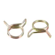 Double Wire 11mm Fuel Line Hose Tube Spring Clips Clamp Zinc Plated 20Pcs