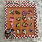 Moon Cake 15 Jibbitz Clog Charms Junk Food Taco Fries Pizza Donut Burger Coffee