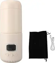 Portable Bottle Warmer for Travel, Portable Milk Warmer for Baby, 400ML 10000mah Cordless Milk Warmer 55℃ Fast Heating 10000mah USB Rechargeable for Outdoor