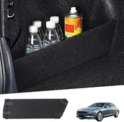 2Pcs Black Rear Trunk Organizer Side Divider Liner Board Fiber Waterproof Car Rear Storage Side Baffle Partition Board Practical Accessories Compatible with Volvo S60 S60L S90 S90L 201(Size:12-19 S60)