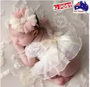 newborn baby girl photography outfit ruffle tutu dress props