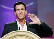 Actor Patrick Swayze accepts the Independent Career Achievement Aw - Old Photo 5