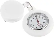 [Gatuida] Nurse Table Retractable Nursing Clock Nurse Accessories Lapel Watch for Nurses Small Silicon Women Silver Nurse Watch Nursing Watch Clinical For Men Pocket