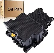 AngyMeck Engine Oil Pan with Gasket Compatible with 2015 2016 2017 2018 Ford F150 2.7L V6 264-336 FL3Z6675C FL3Z6675D