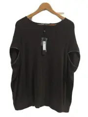Elk Women's Fossil Fine Knit Bound Top Size M/L NEW WITH TAGS