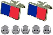 [Select Gifts] Shirt Dress Studs Paris City France Flag Cufflinks