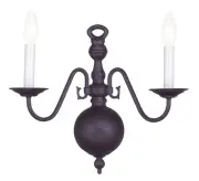 Livex Lighting 5002-07 Williamsburgh Wall Sconce Bronze