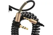 3.5mm Male to Male Coiled AUX Audio Extension Cable 2 Pack