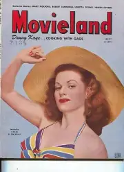 MAG: Movieland-Maureen O'Hara-Humphrey Bogart-Lauren Bacall-August-1945
